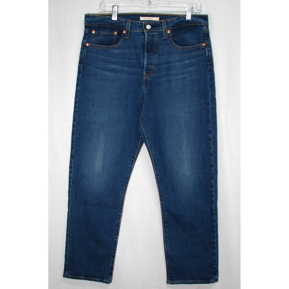 Levi's Wedgie Straight Jeans Women's 31 High Rise Button Fly Premium Stretch